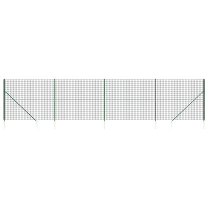 Cerca De Alambre Con Pinchos De Anclaje Verde 2x10 M / Vetonek_1