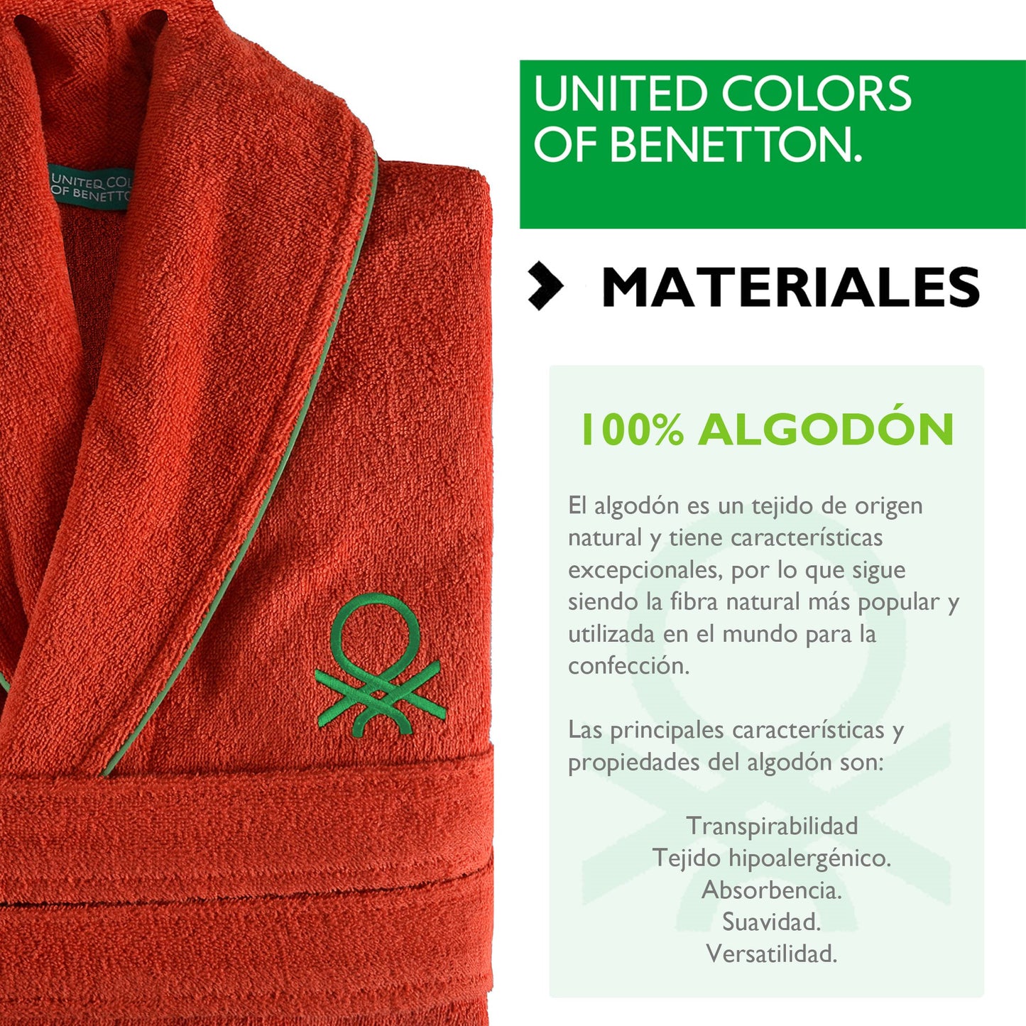 Albornoz S/m 360gsm 100% Algodón (rojo)_5