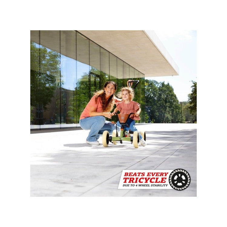 Coche De Pedales Berg Buzzy Retro 2 En 1 Green.