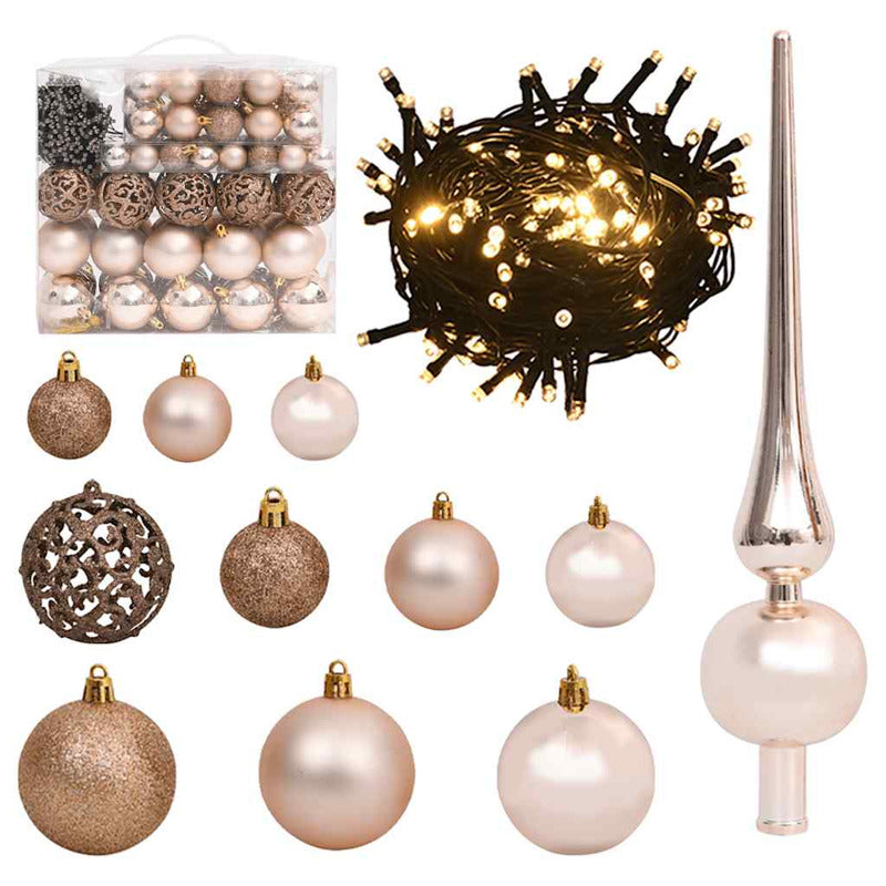 Vidaxl Árbol De Navidad Estrecho Con 300 Led Y Bolas 300 Cm_5
