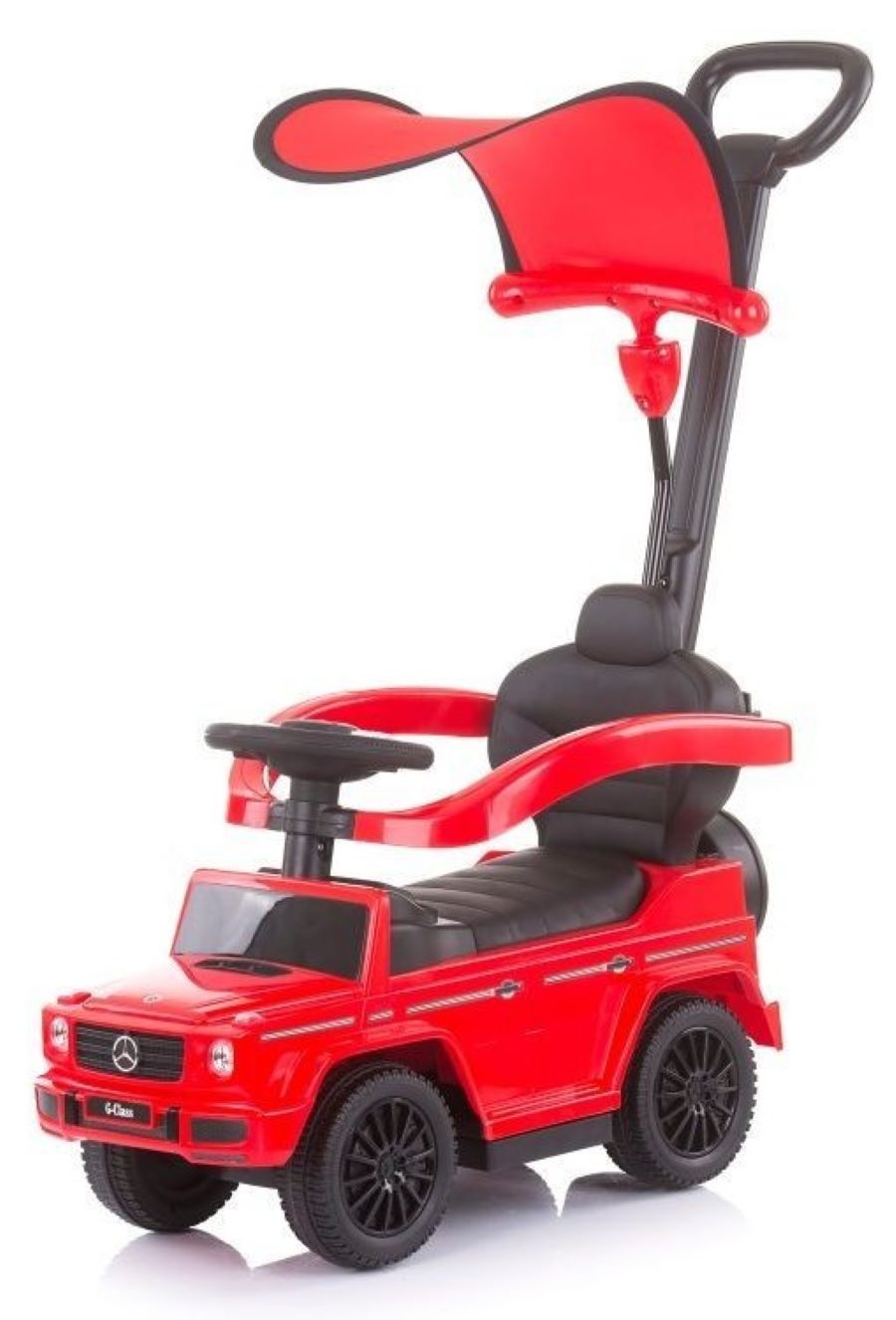 Correpasillos Con Mango Parental Y Capota Mercedes Benz G350d Red_0
