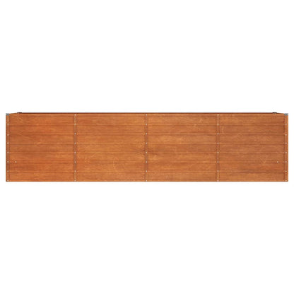 Arriate Oxidado De Acero Corten 320x80x77 Cm_3