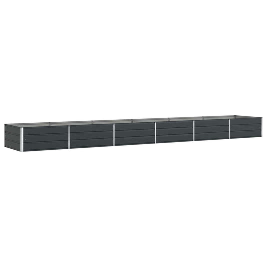 Jardinera Gris Antracita 580 X 100 X 45 Cm Acero Galvanizado_0