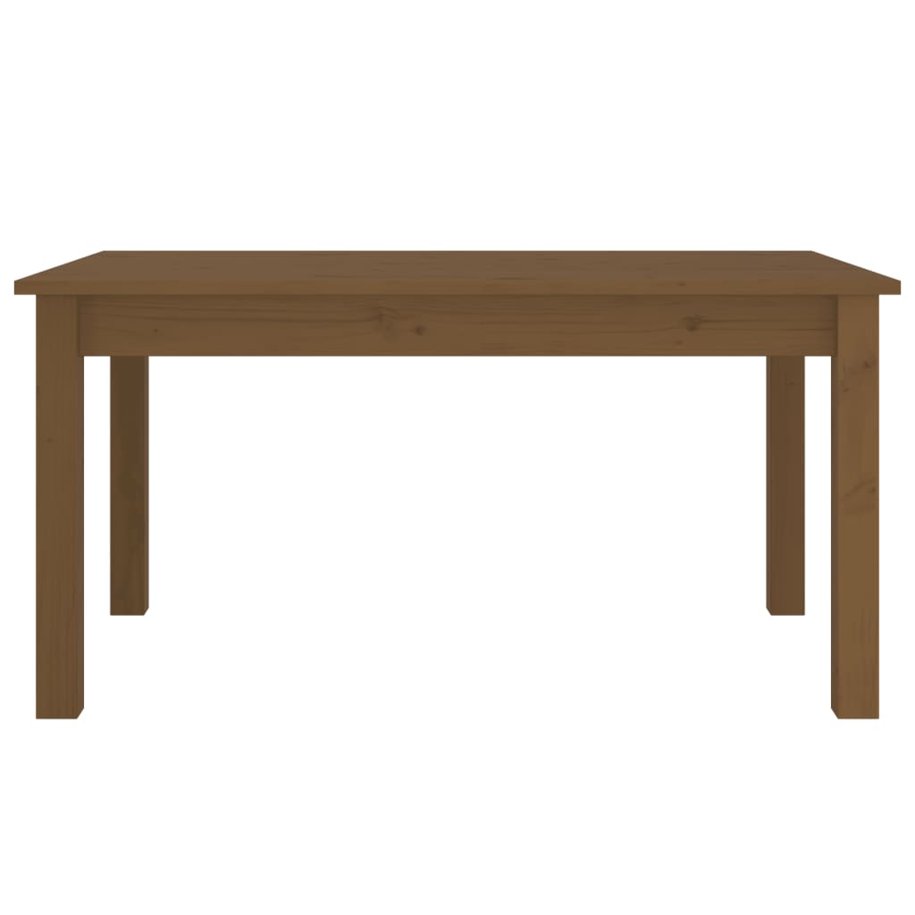 Mesa De Centro Madera Maciza De Pino Marrón Miel 80x50x40 Cm_1