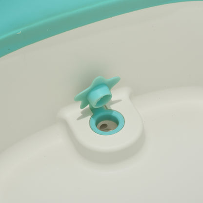 Homcom Bañera Para Bebé De 0-3 Años Plegable Y Portátil Con Accesorios_3