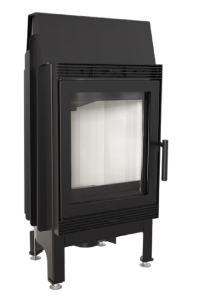 Bricosol Chimenea De Leña De Acero Kratki Blanka 8 Kw Ø 160_1