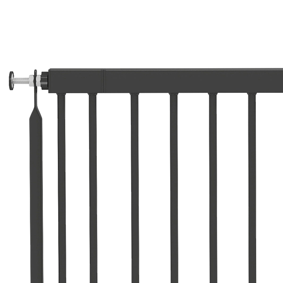 Pawhut Barrera De Seguridad Para Perros Pequeños Extensible 67-93,5 Cm Negro_4