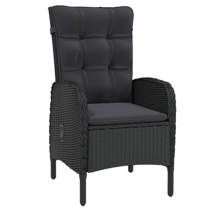 Vidaxl Juego De Comedor De Jardín 7 Piezas Ratán Sintético Negro_3