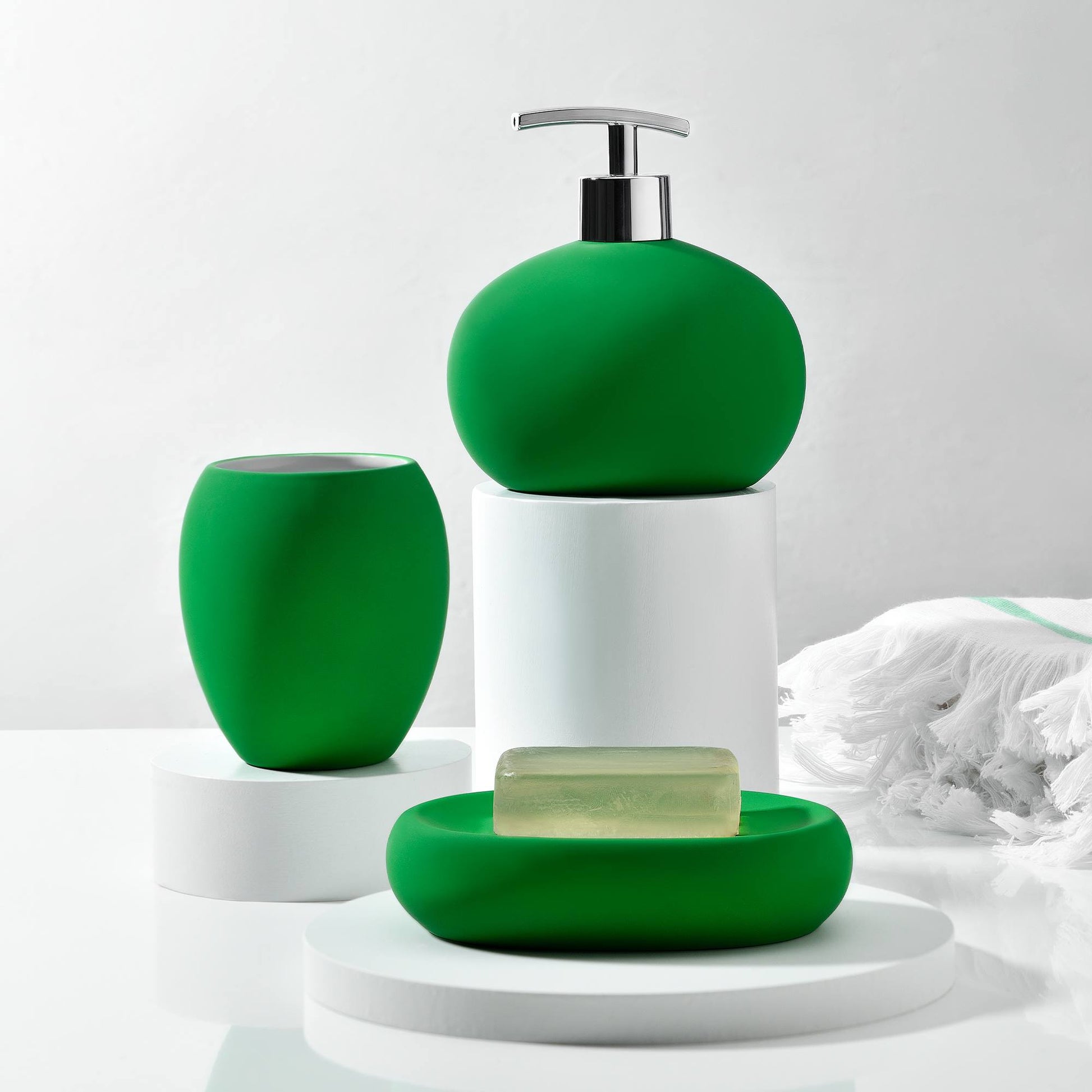 Vaso De Baño En Cerámica De Color Verde_1