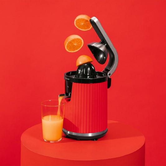 Cecotec Exprimidor Eléctrico Naranjas Y Cítricos Xqueeze Retrojuice 600 Red, Potencia 600 W, Capacidad 1 L_0