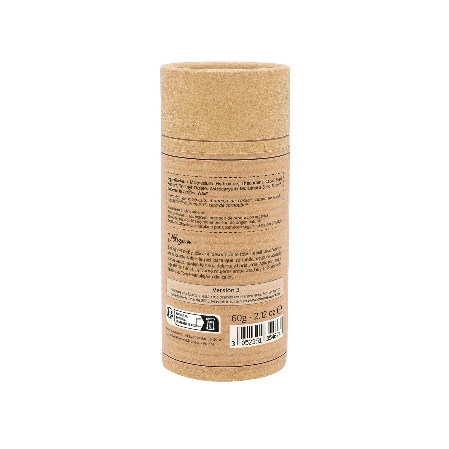 Desodorante sólido con manteca de cacao Comme Avant 60 g