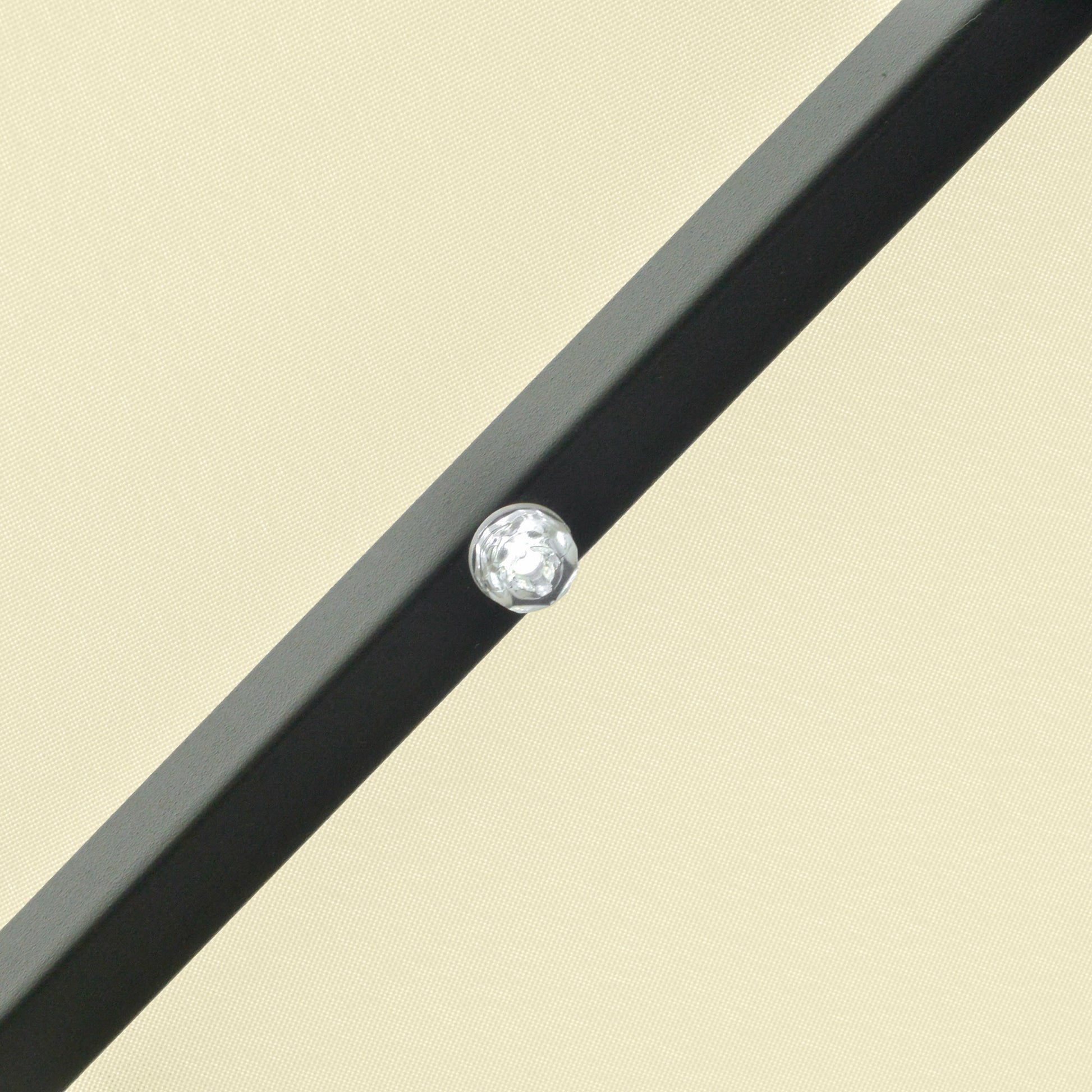 Outsunny Sombrilla Jardín Con 32 Luces Led Solares Inclinable Ø265x233 Cm Beige_4