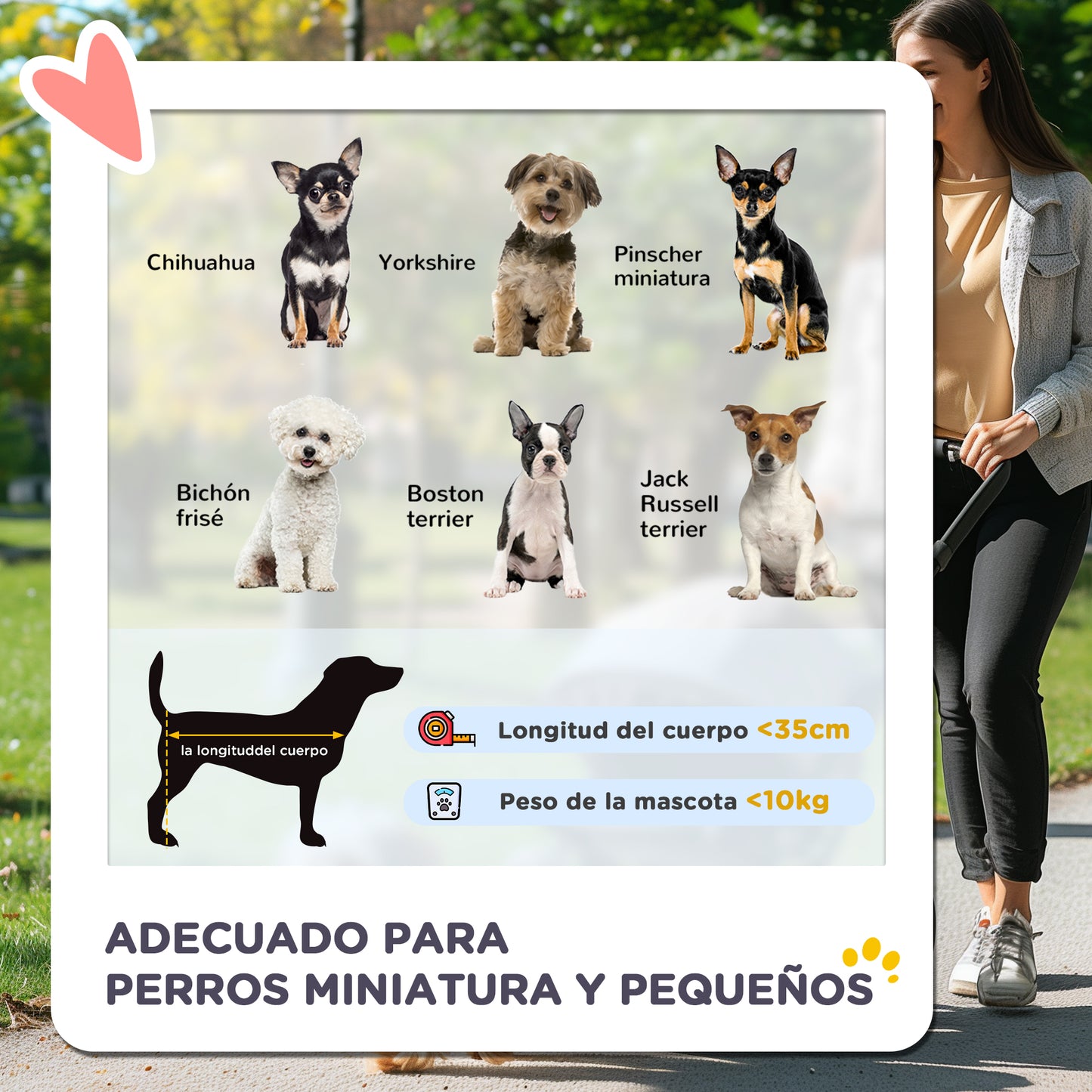 Pawhut Cochecito Mascotas Plegable Toldo Ajustable Tela Oxford 77x45x99,5cm Azul_3