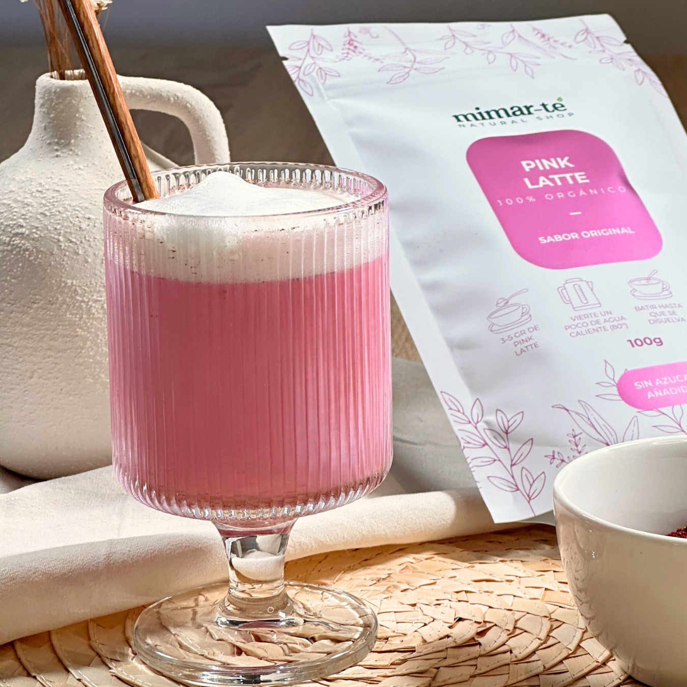 Pink Latte 100% Eco Mimar-té 100g_2