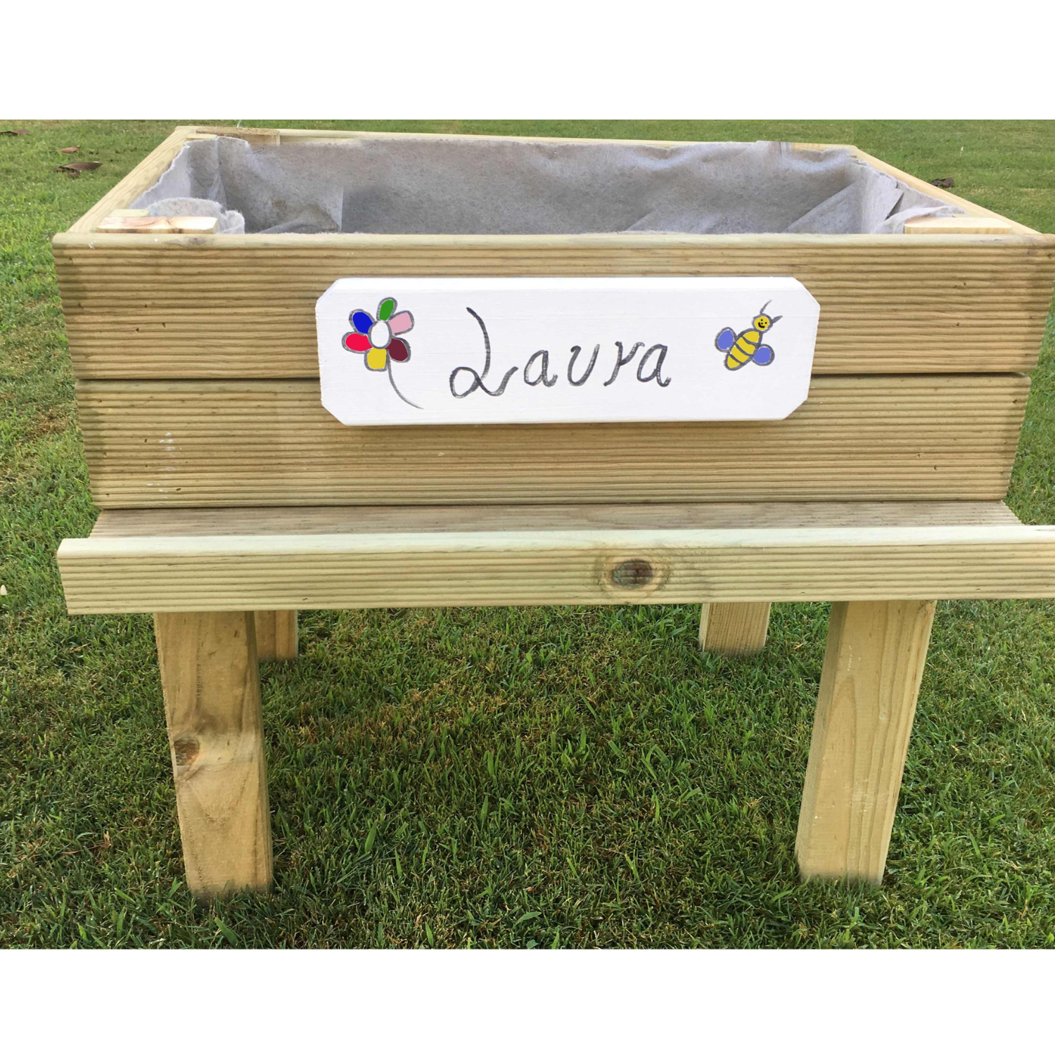 Mesa De Cultivo  Kumi Profunda 20cm Vidahuerto  Infantil 60x40x55 Cm._5