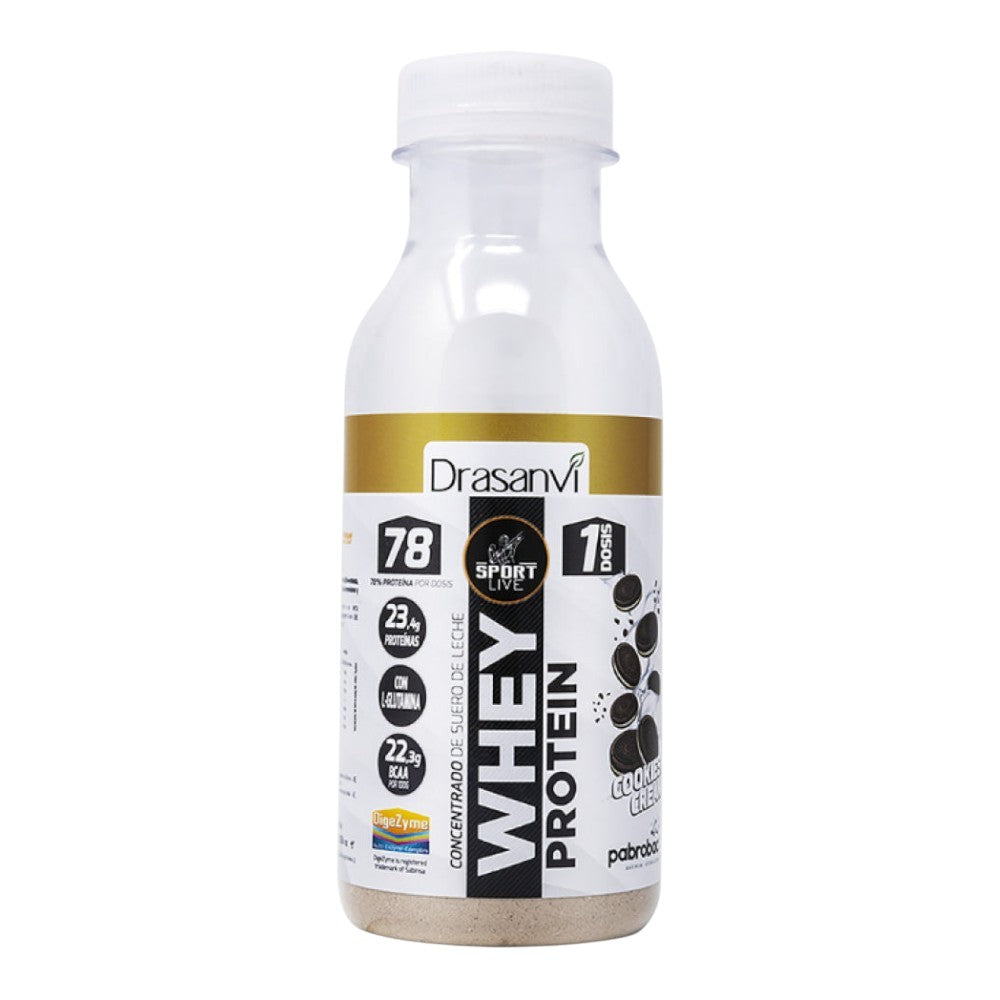 Sport Live Whey Protein Concentrada Botella Monodosis 30 Gr Cookies And Cream