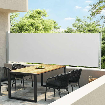 Vidaxl Toldo Lateral Retráctil Para Patio Crema 140x600 Cm_1
