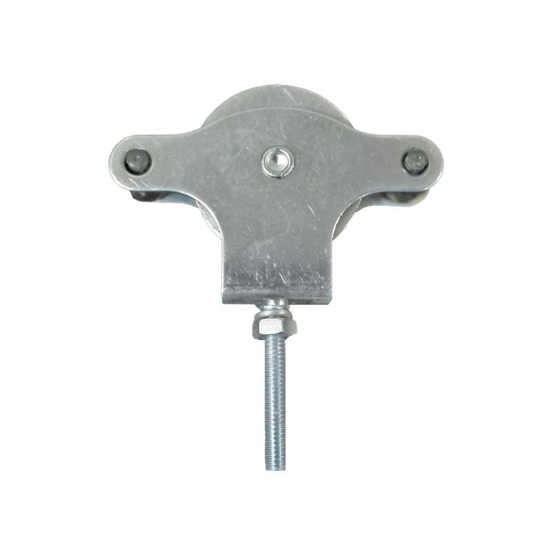 Polea Tendedero Wolfpack Zincado 40 Mm. Roldana Metal Con Tornillo_0