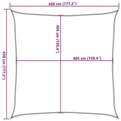 Vidaxl Toldo De Vela Hdpe Verde Claro 160 G/m² 4,5x4,5 M_2