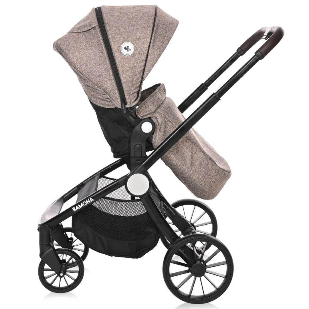 Carrito De Bebé Ramona Trío Capazo Duro Beige_3