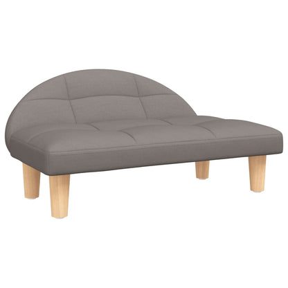 Cama Para Perros De Tela Gris Taupe 70x52x30 Cm / Vetonek_0