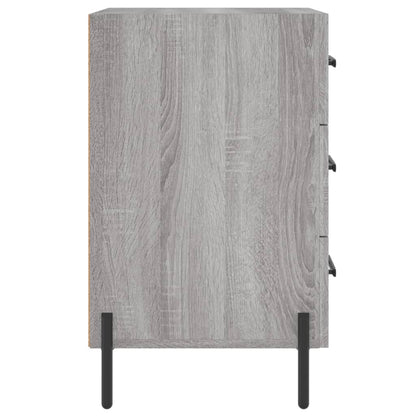 Mesita De Noche Madera De Ingeniería Gris Sonoma 40x40x66 Cm_4