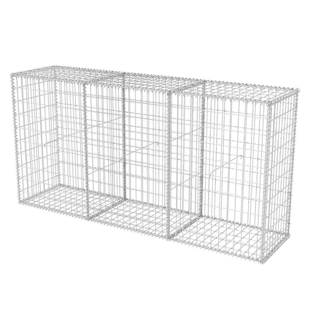 Cesta De Muro De Gaviones Acero Galvanizado 200x50x100 Cm / Vetonek_5