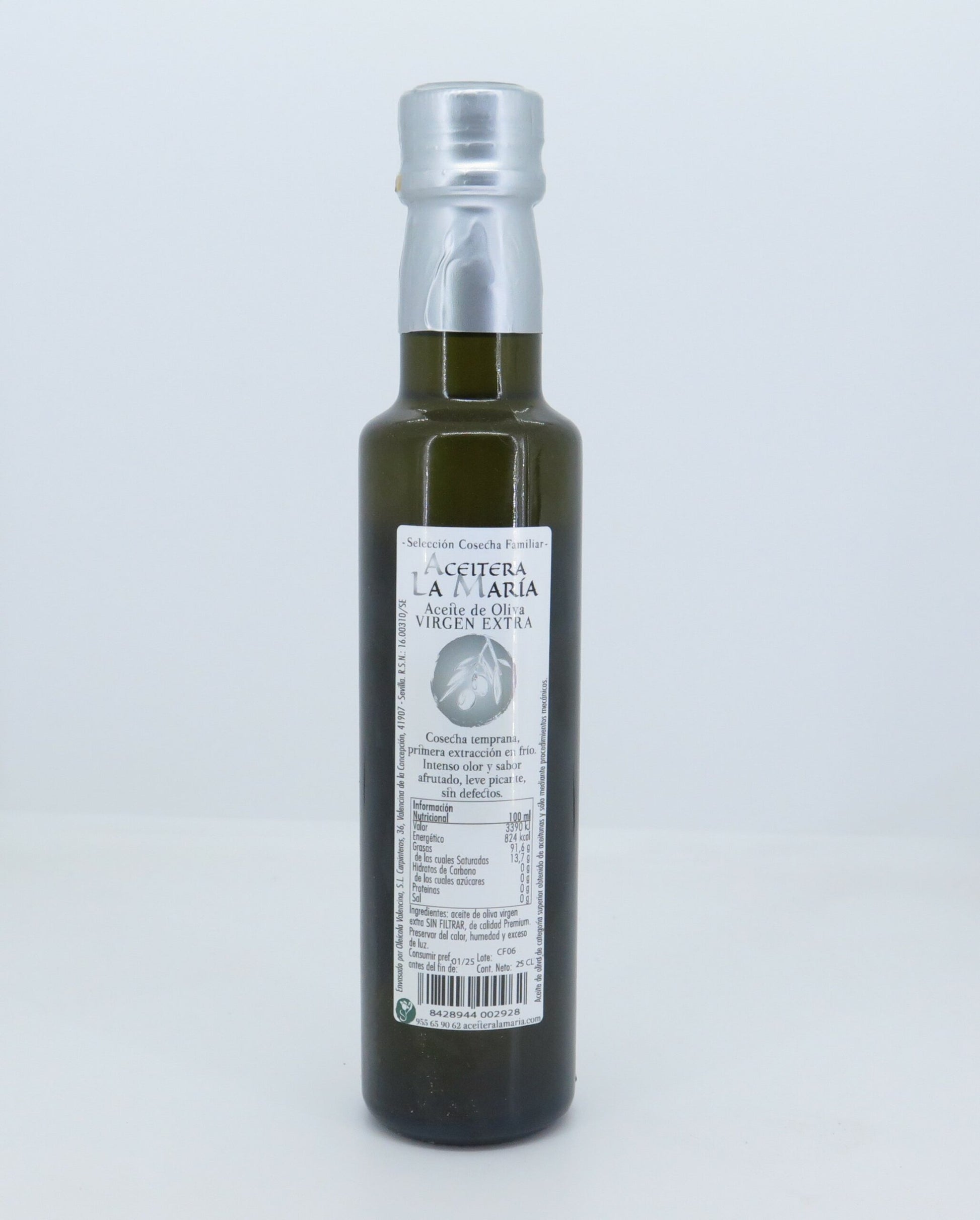 Aceite De Oliva Virgen Extra 25 Cl Cristal Cosecha Familiar 2024/2025