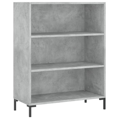 Aparador Alto Madera Ingeniería Gris Hormigón 69,5x32,5x180 Cm_3