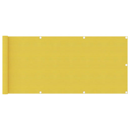 Vidaxl Toldo Para Balcón Hdpe Amarillo 75x300 Cm_0