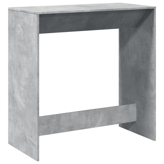 Mesa Alta De Bar Madera Ingeniería Gris Hormigón 102x50x103,5cm_0