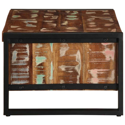 Mesa De Centro Multicolor 90x50x36 Cm Madera Maciza Reciclada_2