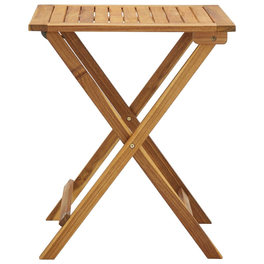 Vidaxl Mesa Y Sillas Bistró Plegables 3 Pzas Y Cojines Madera Maciza_3