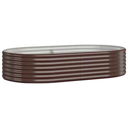 Jardinera Arriate Acero Galvanizado Marrón 175x100x36cm_0