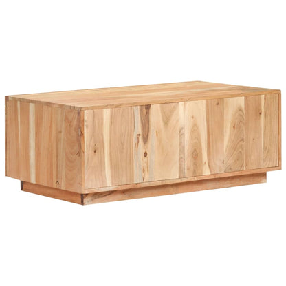 Mesa De Centro De Madera Maciza Reciclada 90x50x35 Cm_2