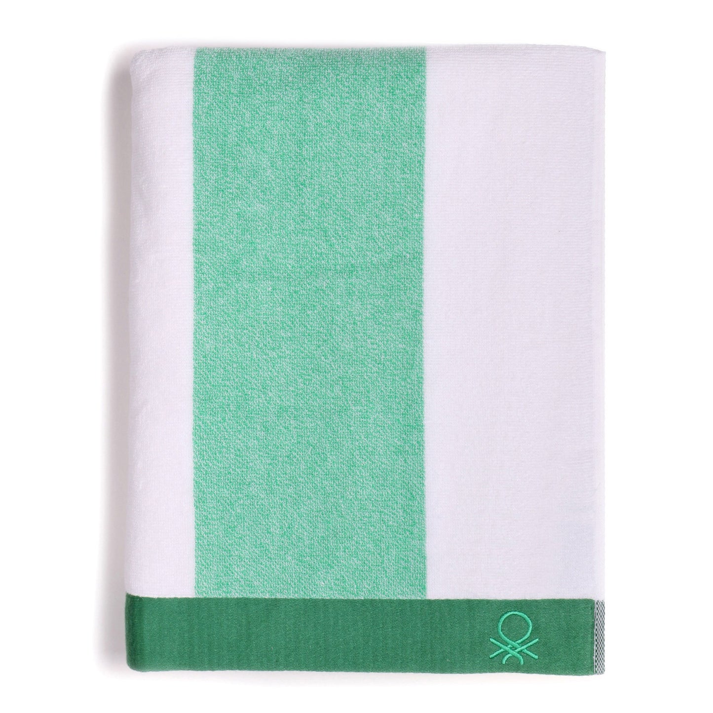 Set 2 Toalla De Playa 90x160cm 450gsm Terry 100%algodon Verde Casa Benetton_4