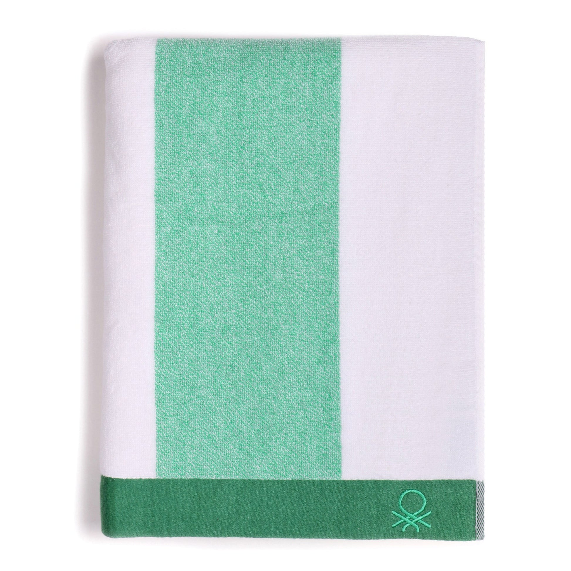 Toalla De Playa 90x160cm 450gsm Terry 100%algodon Verde Casa Benetton_0