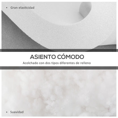 Outsunny Conjunto De Cojines Para Sillas De Comedor 42x42x5 Cm Gris Oscuro_3