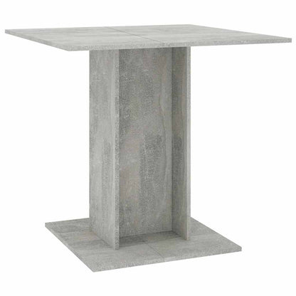 Mesa De Comedor Madera Contrachapada Gris Hormigón 80x80x75 Cm_0