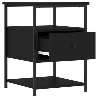 Mesitas De Noche 2 Uds Madera De Ingeniería Negro 40x42x56 Cm_4