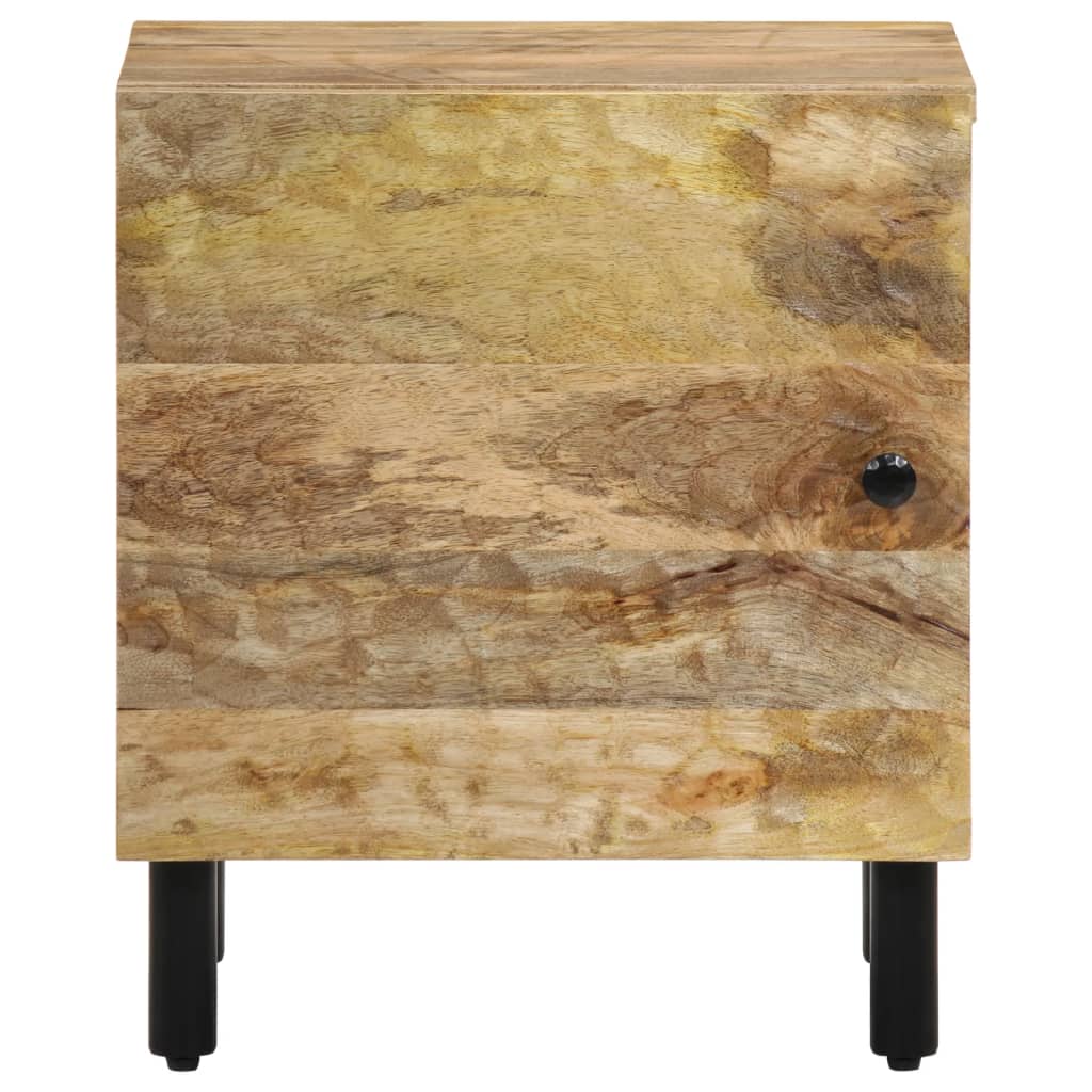 Mesita De Noche De Madera Maciza De Mango 40x33x46 Cm_1