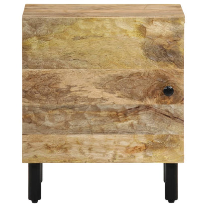 Mesita De Noche De Madera Maciza De Mango 40x33x46 Cm_1