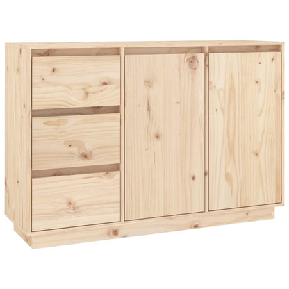 Aparador De Madera Maciza De Pino 111x34x75 Cm / Vetonek_5