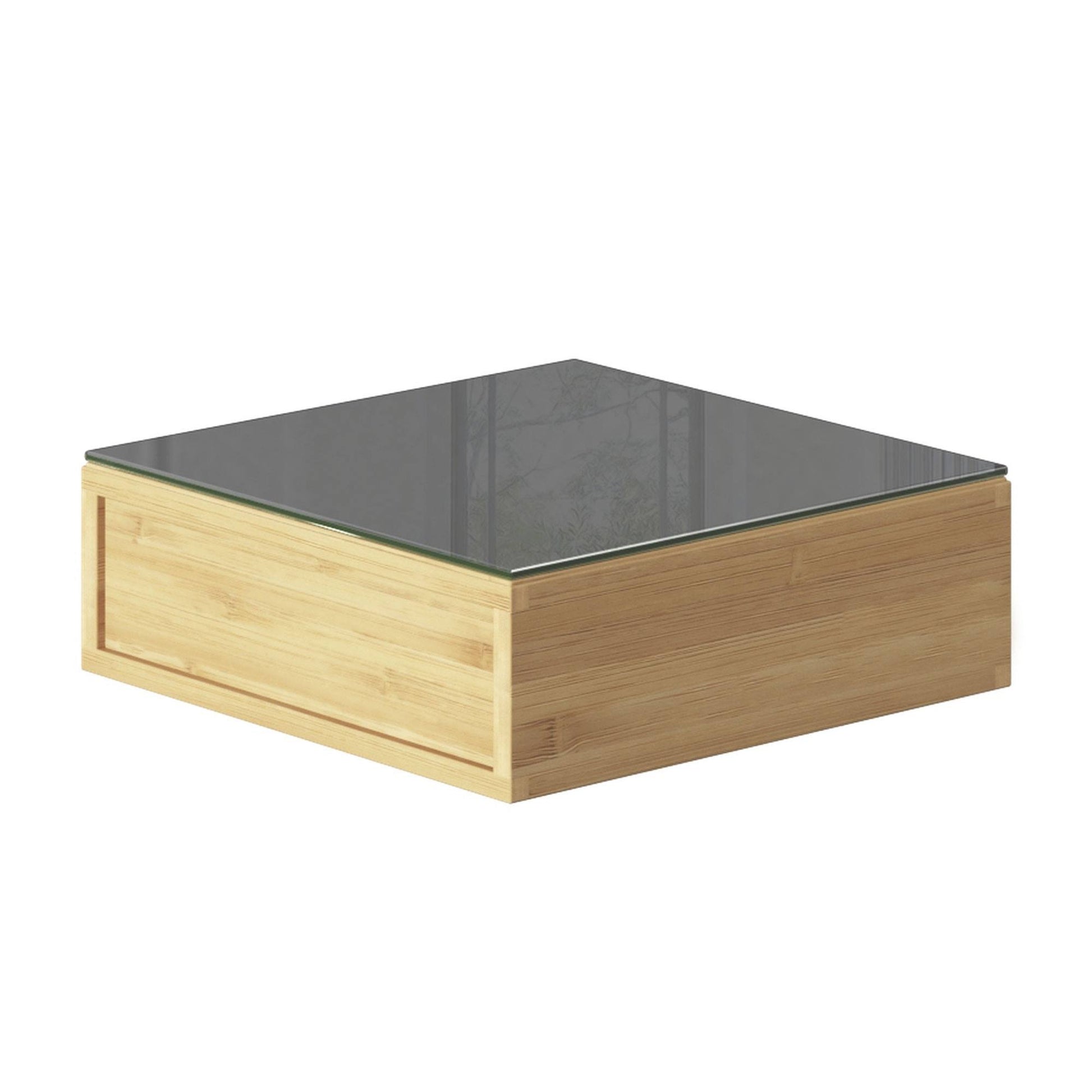 Well Home Portacápsulas Con 2 Cajones En Bambú 30x30x10cm