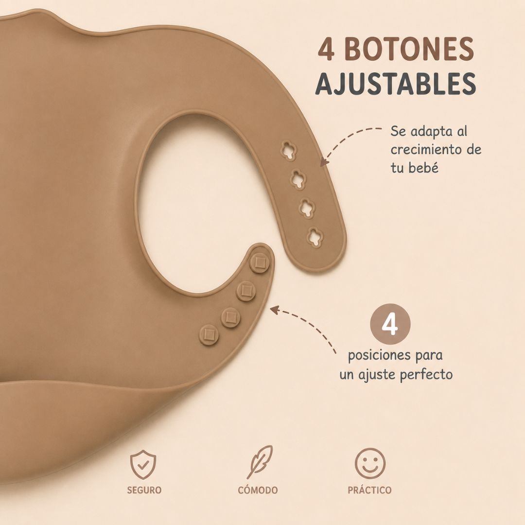 Bathby Pack De 3 Baberos De Silicona Para Bebé, Baberos Impermeables Con Bolsillo Recogecomida Y Reutilizables_4