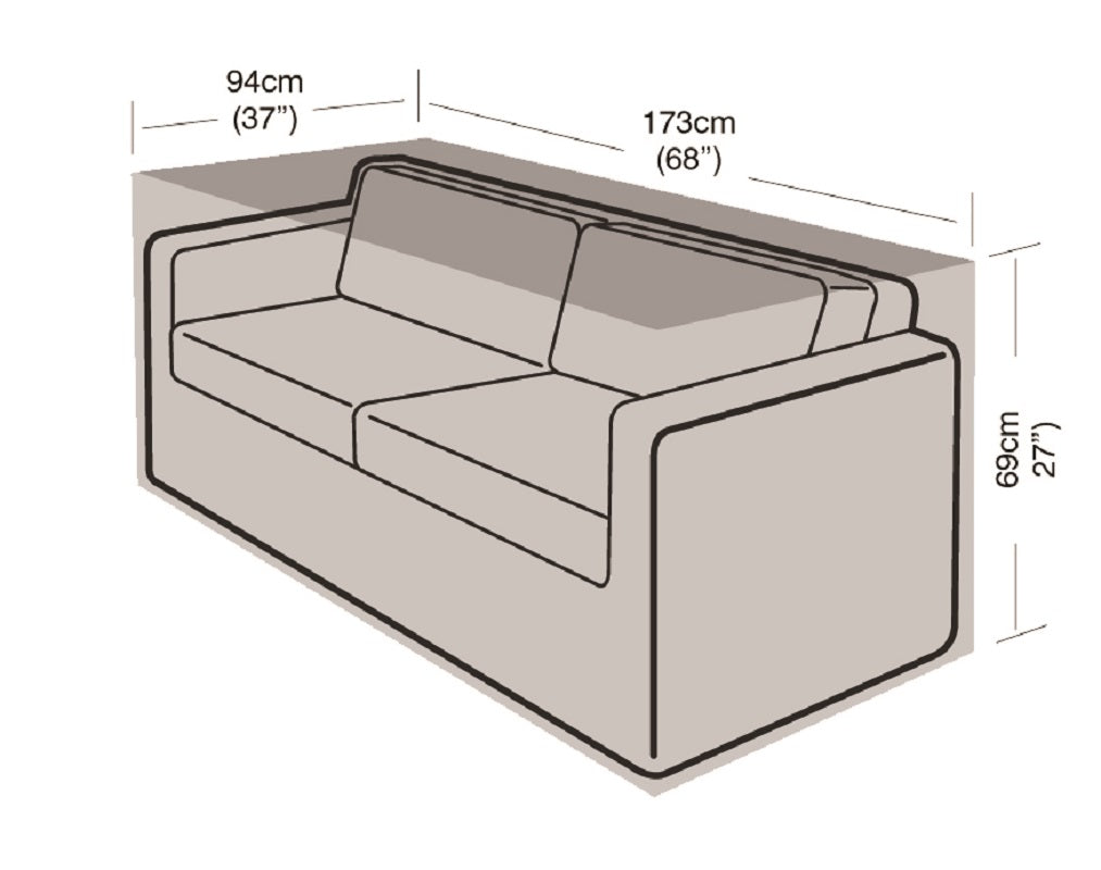 Funda Sofa De Jardín 2-3 Plazas Grande Easy-cover