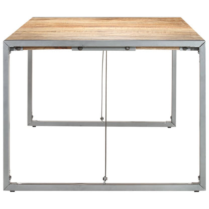 Mesa De Comedor Madera Maciza De Mango Rugosa 220x100x75 Cm_1