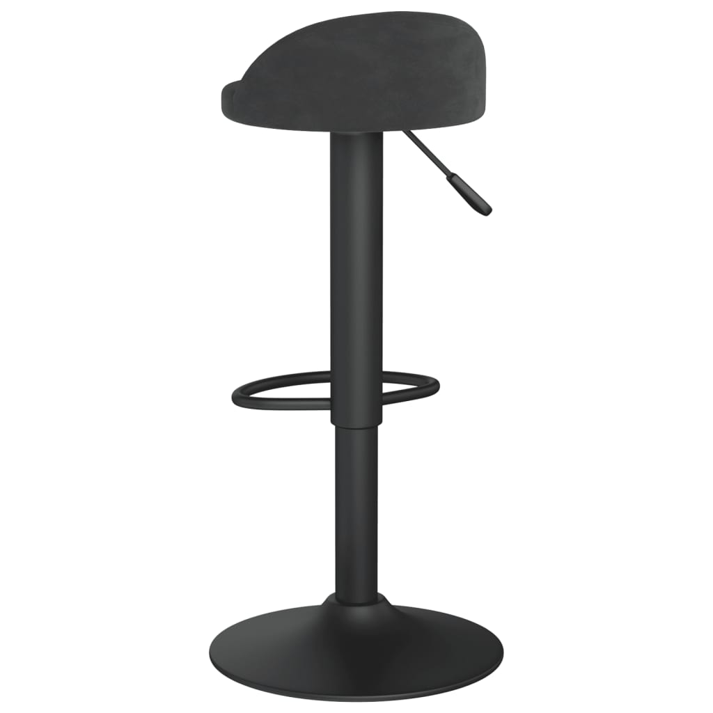 Taburetes De Cocina 2 Unidades Terciopelo Negro_4