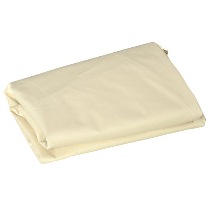 Outsunny Funda Protectora Banco 2 Plazas 140x84x56/94 Cm Tela Oxford 600d Crema_4