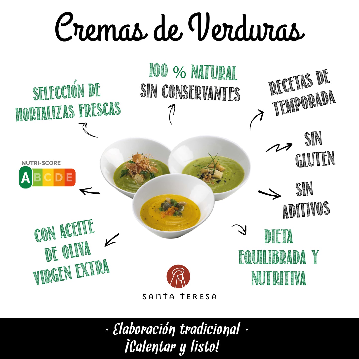 Pack De 9 Cremas De Calabacín 3.600ml